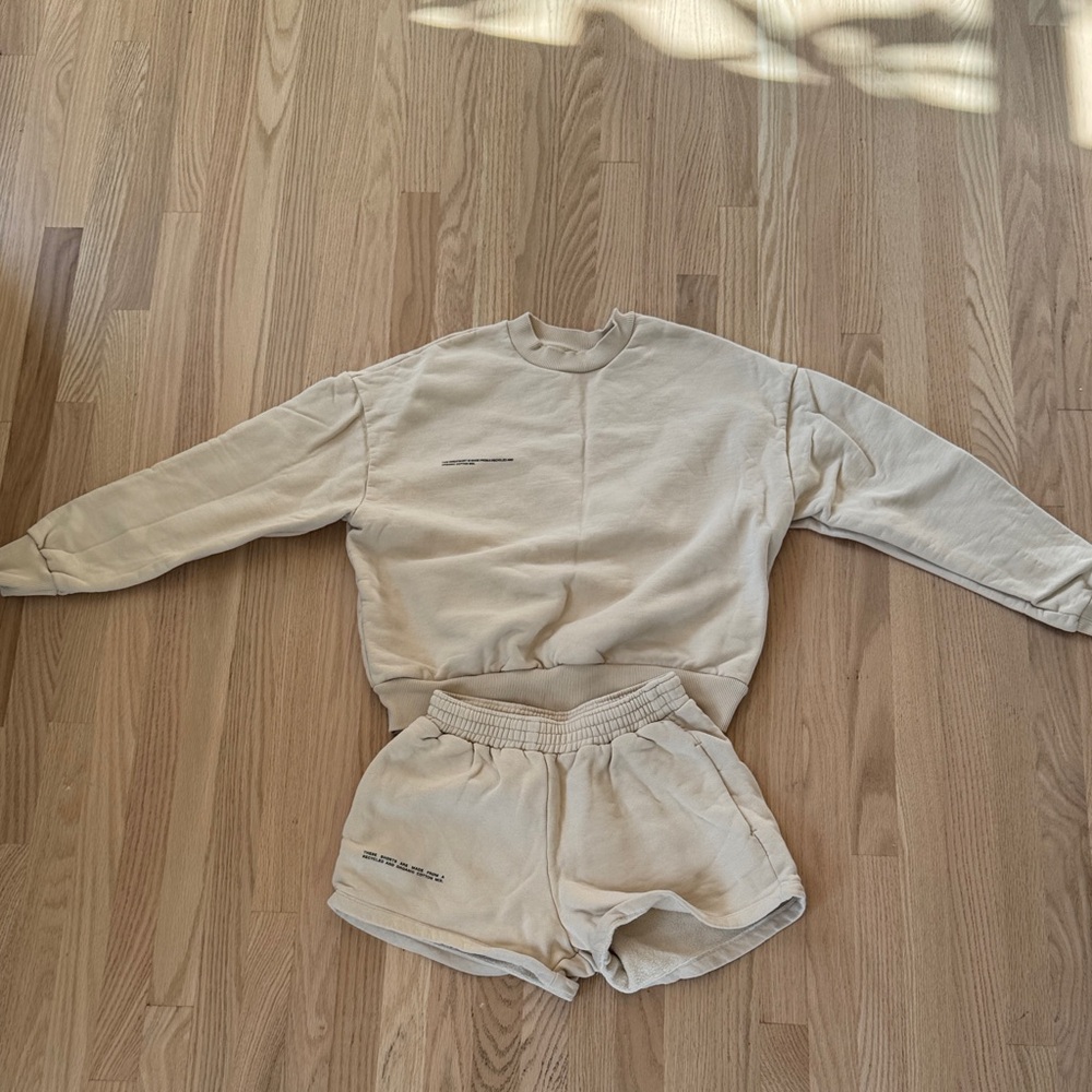 Pangaia Cream Loungewear Set